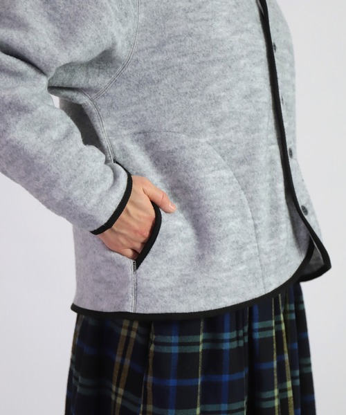 【セール】[D.M.G. / ディーエムジー] JACKALLテリーナップ ボアカーディガン（ノーカラージャケット）｜D.M.G.（ドミンゴ）