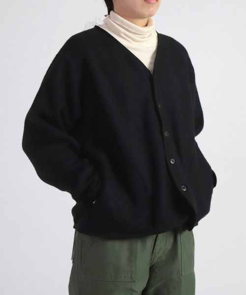 【セール】[D.M.G. / ディーエムジー] JACKALLテリーナップ ボアカーディガン（ノーカラージャケット）｜D.M.G.（ドミンゴ）