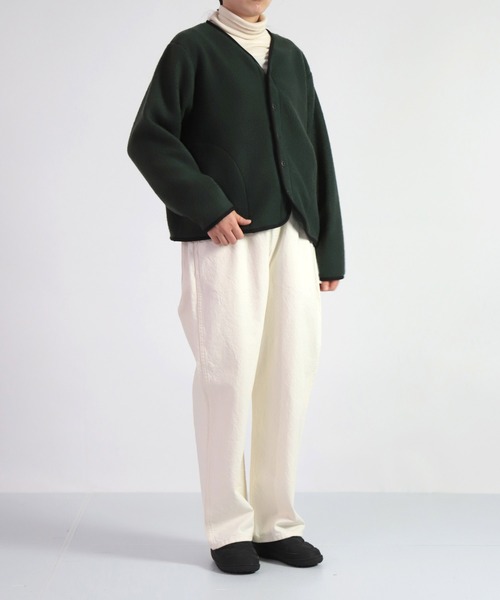 【セール】[D.M.G. / ディーエムジー] JACKALLテリーナップ ボアカーディガン（ノーカラージャケット）｜D.M.G.（ドミンゴ）