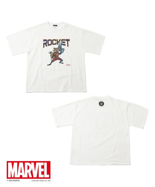 セール】【大人向けサイズあり】【MARVEL】ロケット/フロントプリント