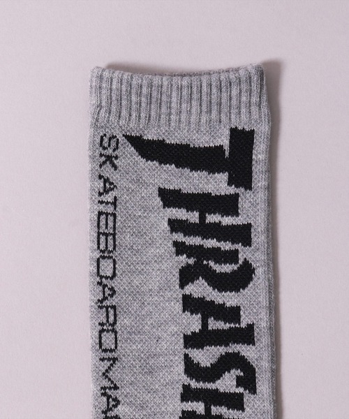THRASHER（スラッシャー）の「(LF)【THRASHER】【3足セット】バックロゴ ジャガード クルーソックス（ソックス/靴下・メンズ・その他1/ホワイト系1/ブラック系1/その他2/ホワイト系2/ブラック系2・25～27cm）」の9枚目の写真