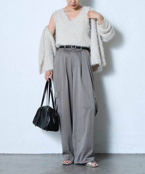 COLONY 2139（コロニートゥーワンスリーナイン）の「ラメフリンジベスト（ベスト・レディース・グレー/ブルー/アイボリー/ブラック・FREE）」の9枚目の写真