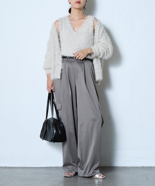 COLONY 2139（コロニートゥーワンスリーナイン）の「ラメフリンジベスト（ベスト・レディース・グレー/ブルー/アイボリー/ブラック・FREE）」の12枚目の写真