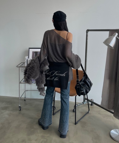 shaggie シャギー　オフショル　ニット　セーター シャギーオフショルニット | レディースファッション通販 - DHOLIC
