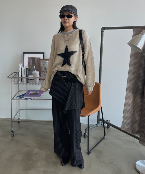 SHAGGIE（シャギー）の「スター柄シアールーズオフショル