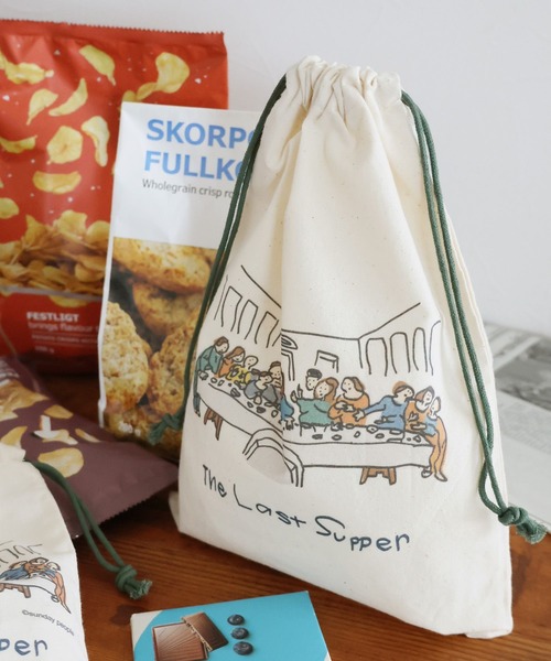 ポーチ＆巾着♡レディパネル 楽天市場】[世界の名作]巾着ポーチ(L) LAKOLE ラコレ 財布・ポーチ