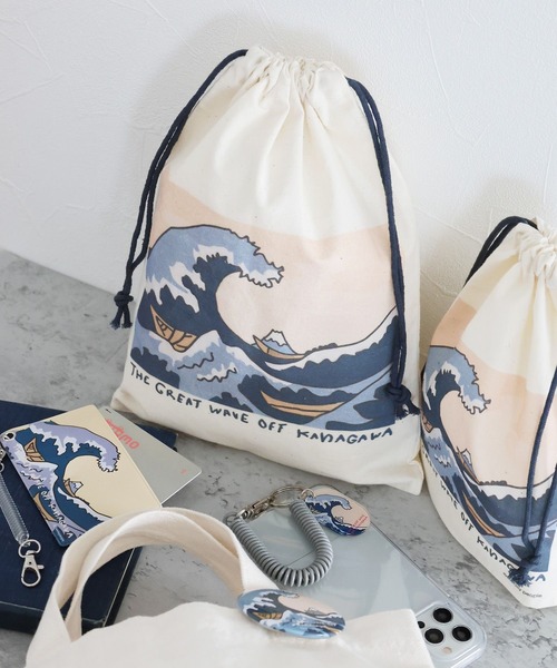 世界の名作]巾着ポーチ(L) / 141601（ポーチ）｜LAKOLE（ラコレ）の