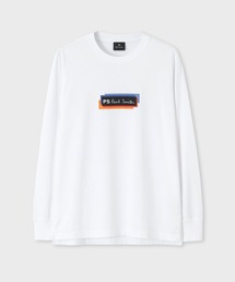 PS Paul Smith（ピーエスポールスミス）の「"Sports Stripe Panel" ロングスリーブ Tシャツ / 242564 828R（Tシャツ/カットソー）」