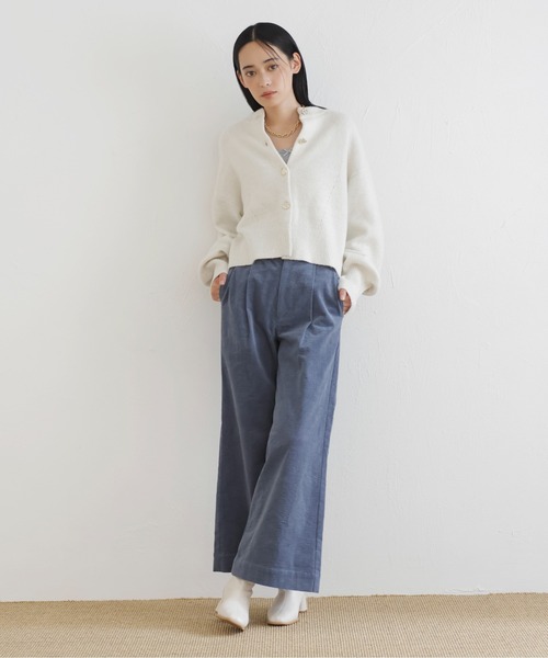 VIS（ビス）の「【新色追加】【洗える】アソート釦ラメニットカーディガン（カーディガン/ボレロ・レディース・ブラック/グレー/ホワイト/ピンク/ブルー/イエロー・FREE）」の10枚目の写真