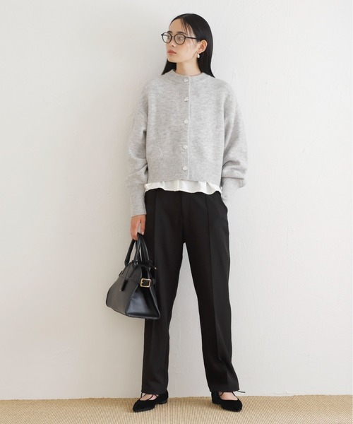 VIS（ビス）の「【新色追加】【洗える】アソート釦ラメニットカーディガン（カーディガン/ボレロ・レディース・ブラック/グレー/ホワイト/ピンク/ブルー/イエロー・FREE）」の12枚目の写真