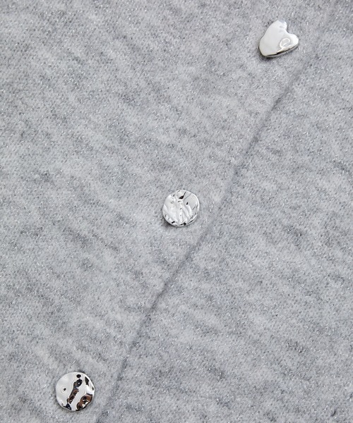 VIS（ビス）の「【新色追加】【洗える】アソート釦ラメニットカーディガン（カーディガン/ボレロ・レディース・ブラック/グレー/ホワイト/ピンク/ブルー/イエロー・FREE）」の15枚目の写真