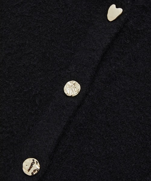 VIS（ビス）の「【新色追加】【洗える】アソート釦ラメニットカーディガン（カーディガン/ボレロ・レディース・ブラック/グレー/ホワイト/ピンク/ブルー/イエロー・FREE）」の14枚目の写真