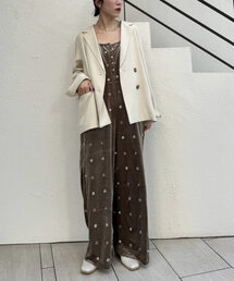 mystic | 刺繍ベロアオールインワン(サロペット/オーバーオール)