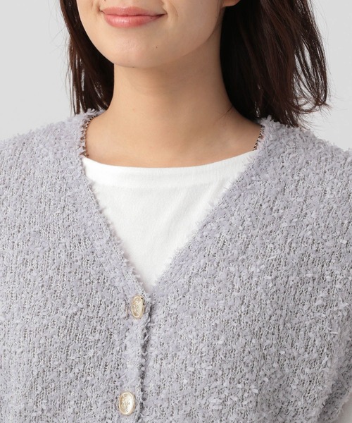 Elura(エルーラ)の「ニットツイードベスト/130788(ベスト・レディース・ブラック/ライトグレー・FREE)」の10枚目の写真