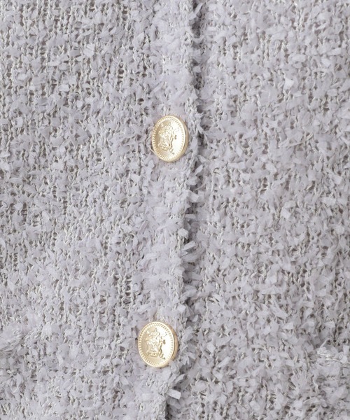 Elura(エルーラ)の「ニットツイードベスト/130788(ベスト・レディース・ブラック/ライトグレー・FREE)」の14枚目の写真