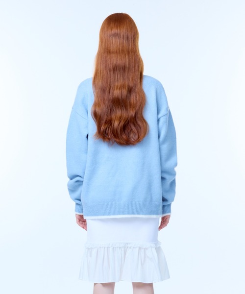 LUVISTRUE(ラヴイズトゥルー)の「PA 82 KNIT(ニット/セーター・レディース・ネイビー/スカイブルー・FREE)」の10枚目の写真