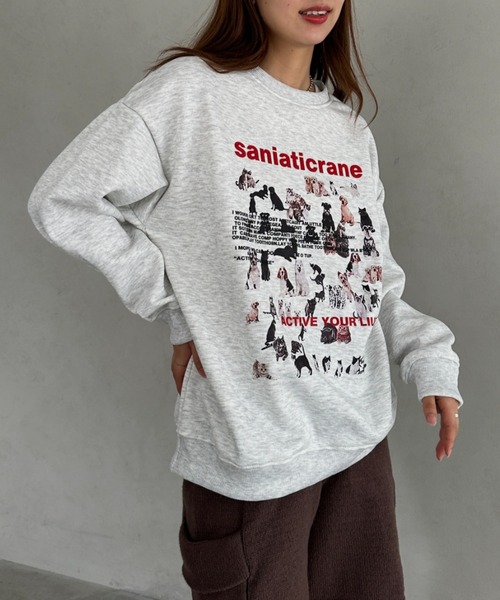 MYMOOD.（マイムード）の「アニマル柄ビッグシルエットスウェット（スウェット・レディース・オートミール・FREE）」の12枚目の写真