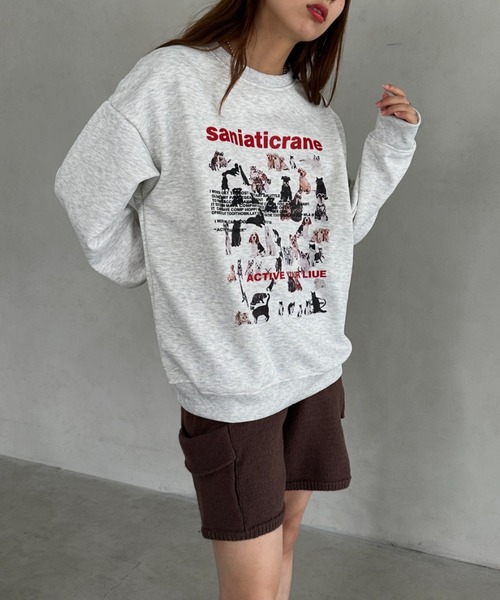 MYMOOD.（マイムード）の「アニマル柄ビッグシルエットスウェット（スウェット・レディース・オートミール・FREE）」の16枚目の写真