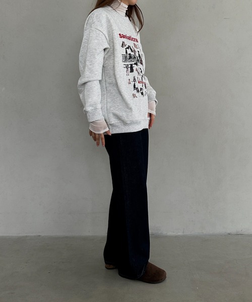 MYMOOD.（マイムード）の「アニマル柄ビッグシルエットスウェット（スウェット・レディース・オートミール・FREE）」の7枚目の写真