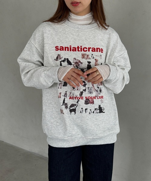 MYMOOD.（マイムード）の「アニマル柄ビッグシルエットスウェット（スウェット・レディース・オートミール・FREE）」の17枚目の写真