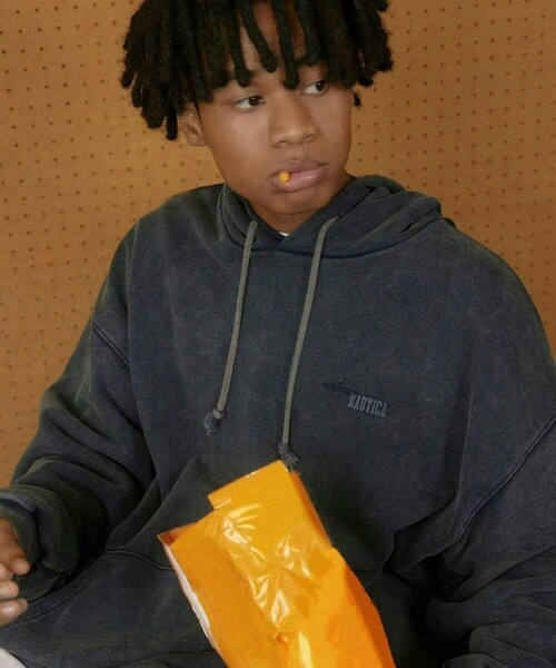 【セール】NAUTICA/ノーティカ Bleach Washed Hidden Logo Sweat Hoodie/ブリーチ ウォッシュド ヒドゥンロゴ スウェットフーディ(パーカー)|NAUTICA(ノーティカ)