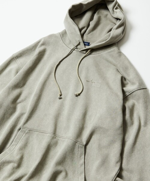 NAUTICA(ノーティカ)の「NAUTICA/ノーティカ Bleach Washed Hidden Logo Sweat Hoodie/ブリーチ ウォッシュド ヒドゥンロゴ スウェットフーディ(パーカー・メンズ・ブラック/ネイビー/レッド/グレー・X-LARGE/LARGE/MEDIUM/SMALL)」の14枚目の写真
