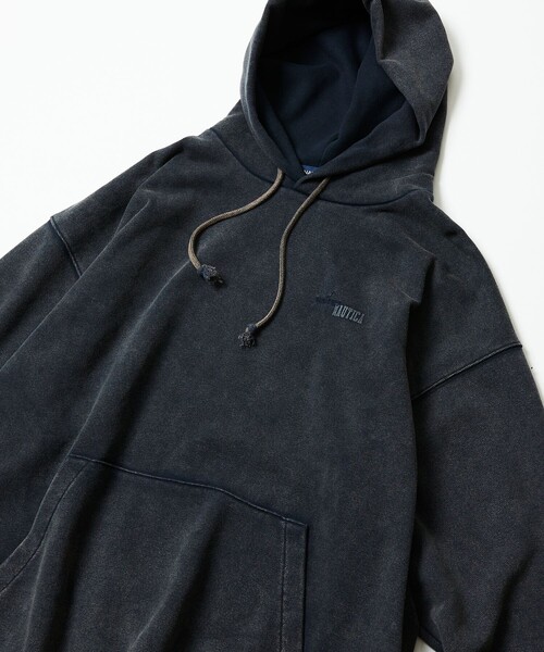 NAUTICA(ノーティカ)の「NAUTICA/ノーティカ Bleach Washed Hidden Logo Sweat Hoodie/ブリーチ ウォッシュド ヒドゥンロゴ スウェットフーディ(パーカー・メンズ・ブラック/ネイビー/レッド/グレー・X-LARGE/LARGE/MEDIUM/SMALL)」の16枚目の写真