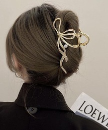 Per sist ence（パーシエンス）の「リボンパールヘアクリップ（バレッタ/ヘアクリップ）」