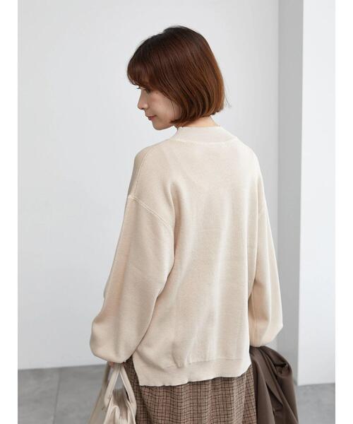 Samansa Mos2 blue（サマンサモスモスブルー）の「モックネックプルオーバー（ニット/セーター・レディース・ライトベージュ/グリーン/ブラック・F）」の11枚目の写真