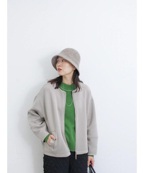 Samansa Mos2 blue（サマンサモスモスブルー）の「モックネックプルオーバー（ニット/セーター・レディース・ライトベージュ/グリーン/ブラック・F）」の20枚目の写真