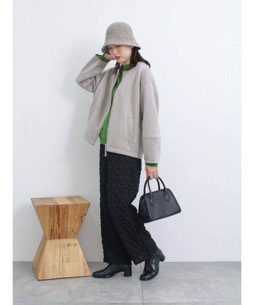 Samansa Mos2 blue（サマンサモスモスブルー）の「モックネックプルオーバー（ニット/セーター・レディース・ライトベージュ/グリーン/ブラック・F）」の22枚目の写真