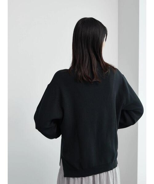 Samansa Mos2 blue（サマンサモスモスブルー）の「モックネックプルオーバー（ニット/セーター・レディース・ライトベージュ/グリーン/ブラック・F）」の14枚目の写真