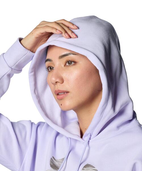 UNDER ARMOUR(アンダーアーマー)の「UAライバルフリース プリント フーディー(トレーニング/レディース)(スウェット・レディース・パープル系・XL/S/M/L)」の4枚目の写真
