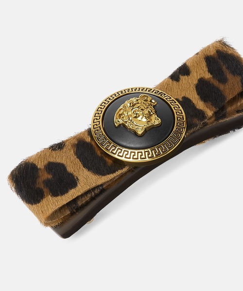 VERSACE（ヴェルサーチ）の「レオパード ジャンニ リボンヘア クリップ