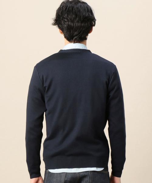 BEAUTY&YOUTH UNITED ARROWS（ビューティーアンドユースユナイテッドアローズ）の「BY スーピマ コットン Vカーディガン◆（カーディガン/ボレロ・メンズ・グレー/ネイビー・MEDIUM/SMALL/LARGE/X-LARGE）」の7枚目の写真