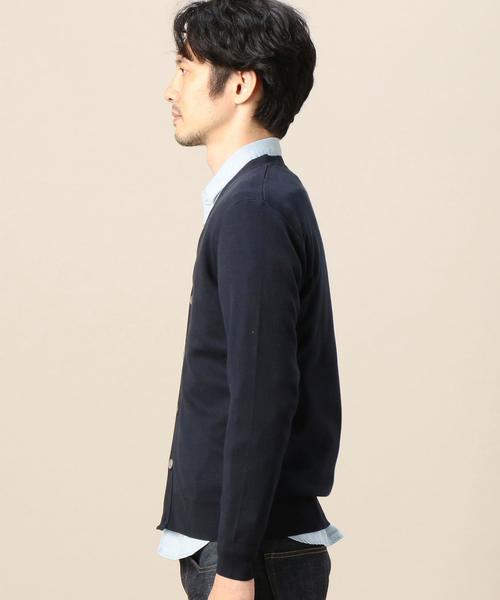 BEAUTY&YOUTH UNITED ARROWS（ビューティーアンドユースユナイテッドアローズ）の「BY スーピマ コットン Vカーディガン◆（カーディガン/ボレロ・メンズ・グレー/ネイビー・MEDIUM/SMALL/LARGE/X-LARGE）」の9枚目の写真