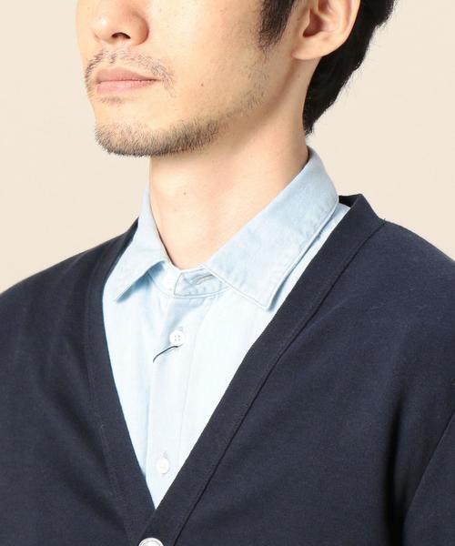 BEAUTY&YOUTH UNITED ARROWS（ビューティーアンドユースユナイテッドアローズ）の「BY スーピマ コットン Vカーディガン◆（カーディガン/ボレロ・メンズ・グレー/ネイビー・MEDIUM/SMALL/LARGE/X-LARGE）」の11枚目の写真