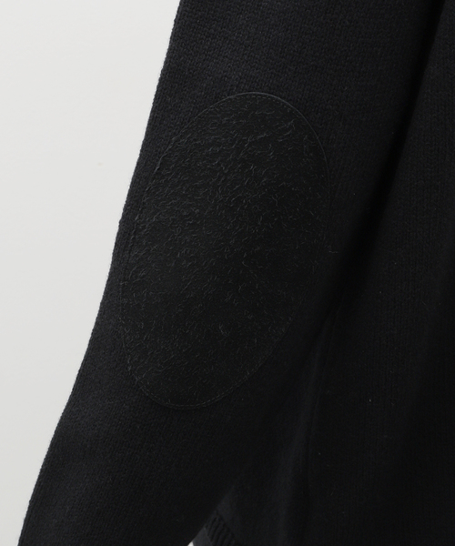 Maison Margiela(メゾンマルジェラ)の「Maison Margiela(メゾン マルジェラ) 5G Elbow Patch Cardigan SI1GP0003S18064900F(カーディガン/ボレロ・メンズ・ブラック・LARGE/MEDIUM)」の5枚目の写真