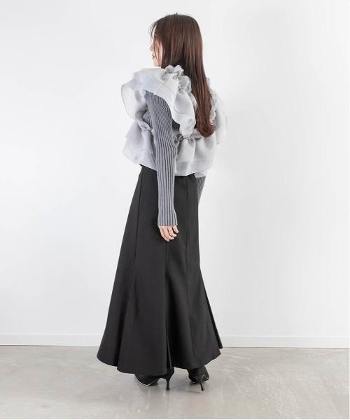 RANDA（ランダ）の「ベルト付きハイウエストマーメイドスカート（スカート・レディース・ブラウン/ブラック/ミックスグレー・0/1）」の10枚目の写真