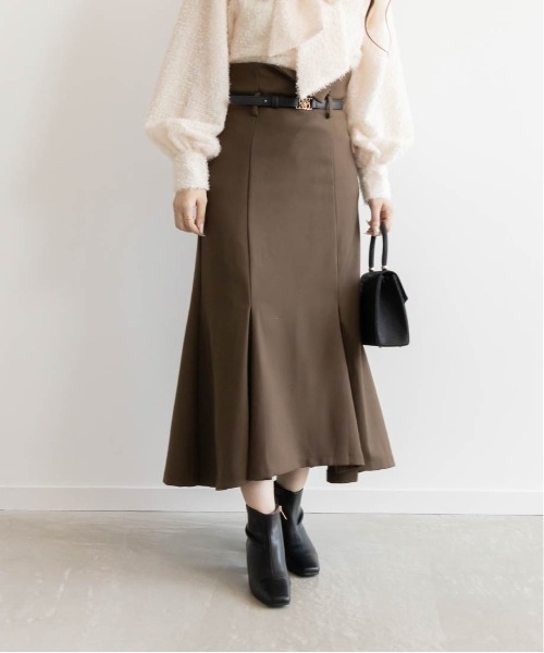 RANDA（ランダ）の「ベルト付きハイウエストマーメイドスカート（スカート・レディース・ブラウン/ブラック/ミックスグレー・0/1）」の12枚目の写真