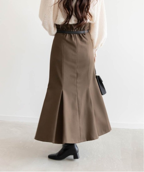 RANDA（ランダ）の「ベルト付きハイウエストマーメイドスカート（スカート・レディース・ブラウン/ブラック/ミックスグレー・0/1）」の13枚目の写真