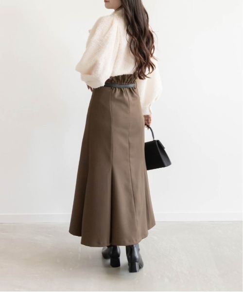 RANDA（ランダ）の「ベルト付きハイウエストマーメイドスカート（スカート・レディース・ブラウン/ブラック/ミックスグレー・0/1）」の18枚目の写真