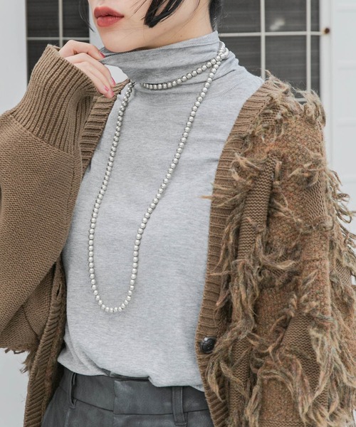 KBF（ケイビーエフ）の「タートルベーシックカットソー（Tシャツ/カットソー・レディース・ブルー/オフホワイト/グレー・ONE）」の3枚目の写真