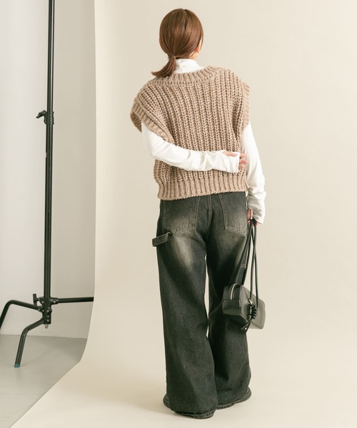 KBF（ケイビーエフ）の「タートルベーシックカットソー（Tシャツ/カットソー・レディース・ブルー/オフホワイト/グレー・ONE）」の5枚目の写真