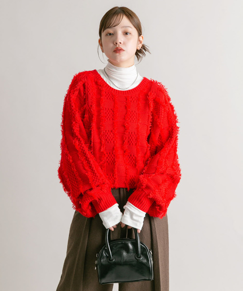 KBF（ケイビーエフ）の「タートルベーシックカットソー（Tシャツ/カットソー・レディース・ブルー/オフホワイト/グレー・ONE）」の8枚目の写真