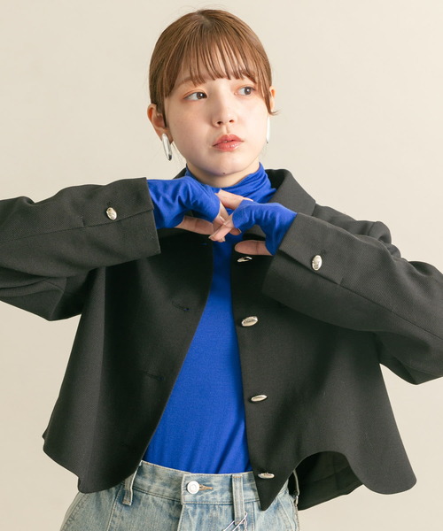 KBF（ケイビーエフ）の「タートルベーシックカットソー（Tシャツ/カットソー・レディース・ブルー/オフホワイト/グレー・ONE）」の9枚目の写真