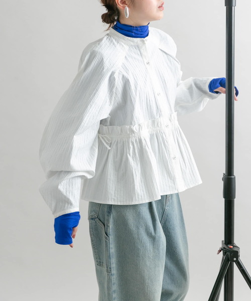 KBF（ケイビーエフ）の「タートルベーシックカットソー（Tシャツ/カットソー・レディース・ブルー/オフホワイト/グレー・ONE）」の16枚目の写真