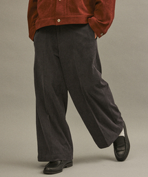 417 EDIFICE | コーデュロイワイド フレアワークパンツ(スラックス)