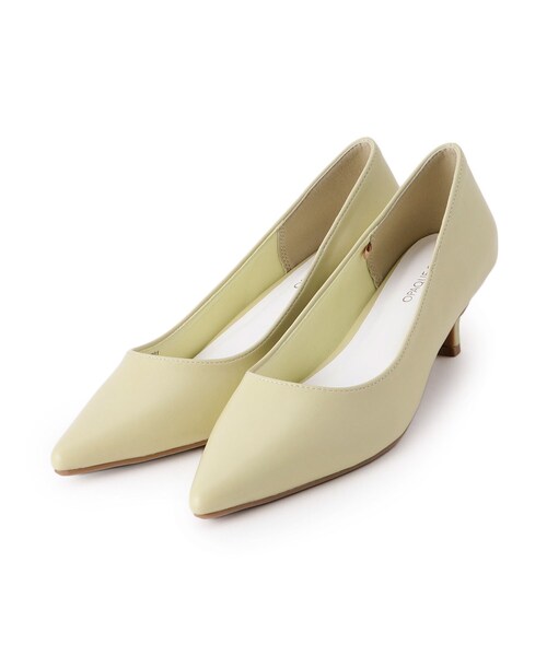 OPAQUE.CLIP（オペークドットクリップ）の「【抗菌防臭加工/低反発クッション】名品　ポインテッドトゥパンプス（パンプス・レディース・ブラック/ベージュ/ライトイエロー系/シルバー・01/02/03）」の4枚目の写真