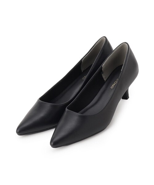 OPAQUE.CLIP（オペークドットクリップ）の「【抗菌防臭加工/低反発クッション】名品　ポインテッドトゥパンプス（パンプス・レディース・ブラック/ベージュ/ライトイエロー系/シルバー・01/02/03）」の2枚目の写真